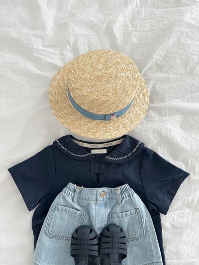 MiniRobe10｜(70-110) 牛仔布草夫帽11