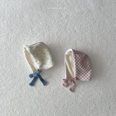 Lindo19｜(3m-18m) 暖色調小花燈籠褲/刷毛綁帶帽9