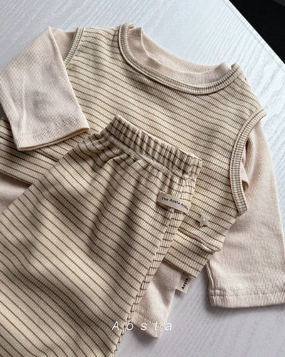 AOSTA39｜(6m-5y) 條紋短版背心21
