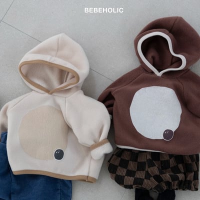 Bebe holic47｜(3m-18m) 印花刷毛連帽上衣5