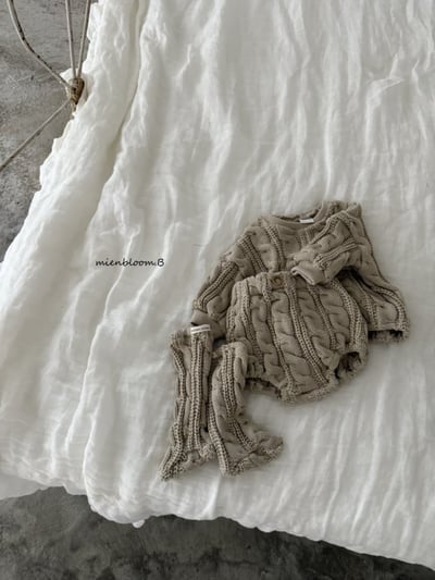 Bloom.b29｜(0m-24m) 麻花針織上衣13