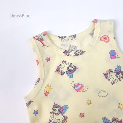 LIME&BLUE26｜(80-118cm)  獨角獸無袖套裝12