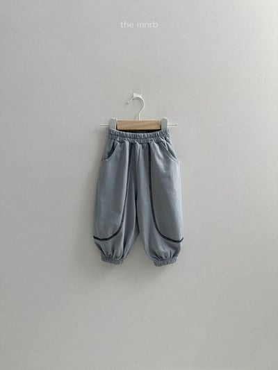 MiniRobe06｜(70-110) 素面圓弧壓線縮口褲8