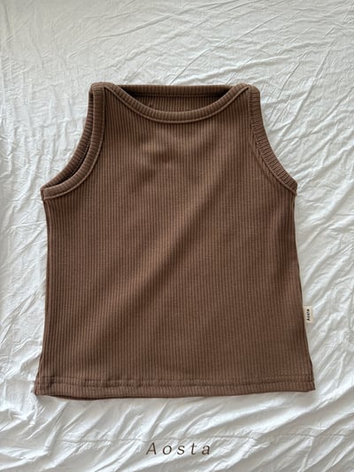 AOSTA10｜(6m-5y) 7色無袖小標素色上衣13