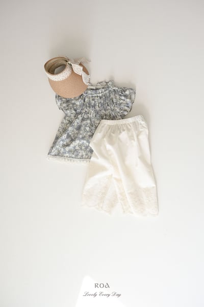 ROA08｜(6m-18m) 1色雕花花藤8分褲9