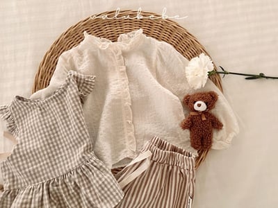 Valubebe68｜(65-90) 荷葉花邊襯衫4