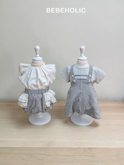 Bebe holic33｜(3m-18m) 蕾絲圓領邊上衣5