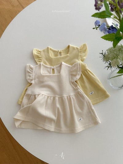 Atomeme22｜(70-110) 華夫格荷葉袖傘狀上衣8