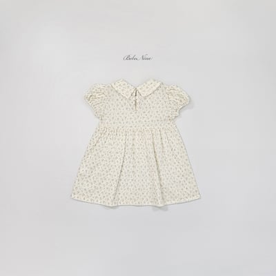 bebe nine46  (65cm-115cm) 2色圓翻領點點洋裝5