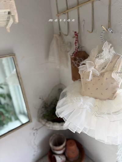 Marron38｜(Free) 珍珠蕾絲髮帶4