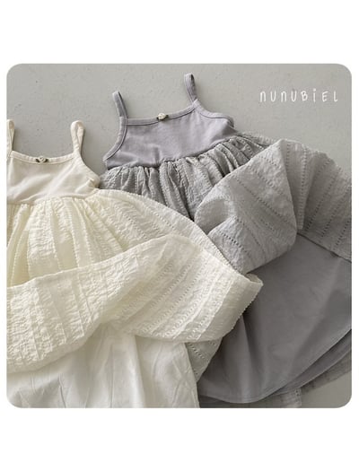 NUNU BIEL11｜(65-115cm) 玫瑰吊帶連身裙5