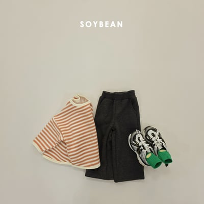 Soybean34｜(75cm-118cm) 條紋內刷毛上衣14