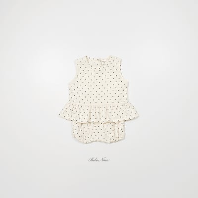 bebe nine40  (6m-24m) 3色點點蛋糕裙套裝5