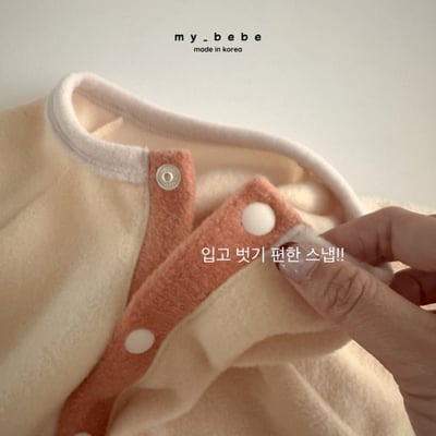 my_bebe23｜(-6m-12m-) 撞色排釦連身衣8