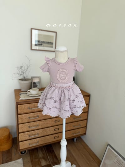 Marron13｜(1y-6y) 鏤空花邊蕾絲裙9