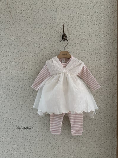 Bloom.b57｜(3m-24m/85cm-125cm) 雙條紋圓領上衣7