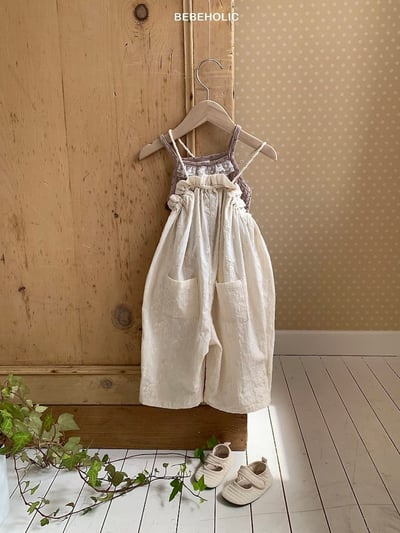 Bebe holic16｜(3m-18m) 氣質細肩吊帶褲11