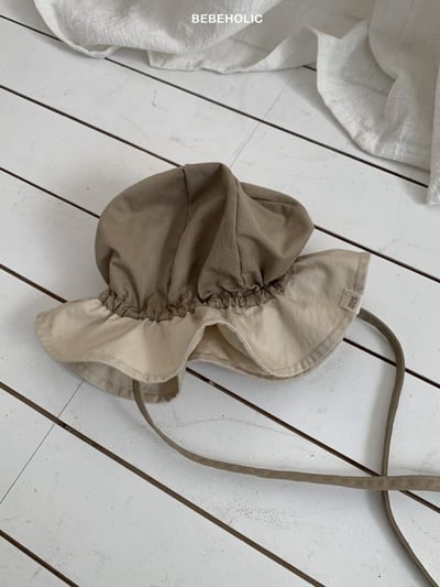 Bebe holic03｜(3m-18m) 拚色漁夫綁帶帽3