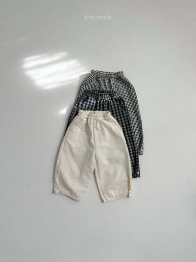 MiniRobe22｜(70-110) 棉質開扣印花長褲9