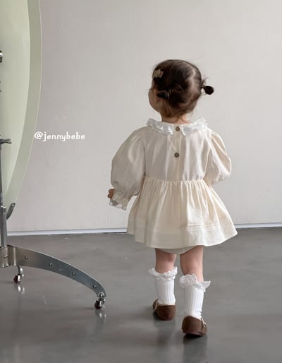 JE734｜(66-90cm) 蕾絲花邊包屁洋裝13