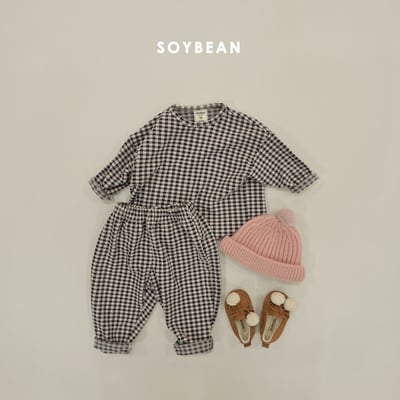 Soybean02｜(75cm-118cm) 格紋家居套裝12