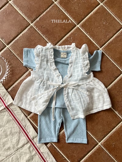 thelala22｜ (70-115) 雕花綁帶背心2