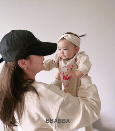 BBABBA06｜(60cm-83cm-mom) 2色韓系印花包屁衣/休閒上衣5