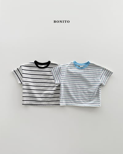 Bonito37｜(75cm-125cm) 2色漸變色線條上衣1