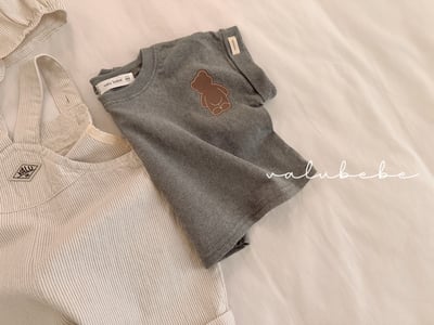 Valubebe 65｜(65-90cm) 小熊捲袖上衣6