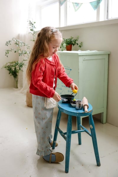 FLO34｜(75-140) 3色滾邊小蕾絲開襟外套5