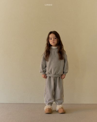 Lindo62｜(80cm-125cm) 蕾絲休閒縮口褲13