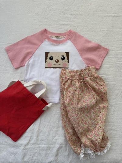 LePetitmot03｜(80-125cm) 插肩可愛臉上衣3