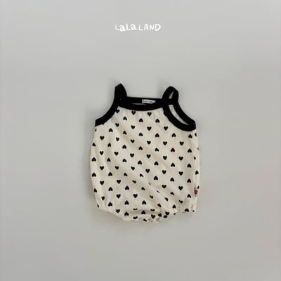 lala land34｜(3m-18m) 2色波點愛心細肩包屁衣18