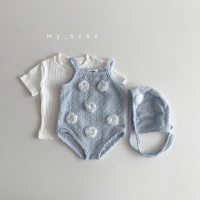 my_bebe11｜(75-105cm) 玫瑰花泳衣含帽子7