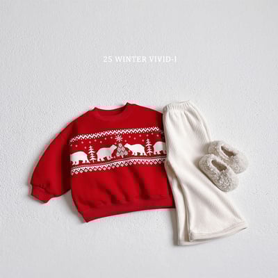 vivid82｜(78cm-125cm) 麋鹿北極熊印花休閒上衣8