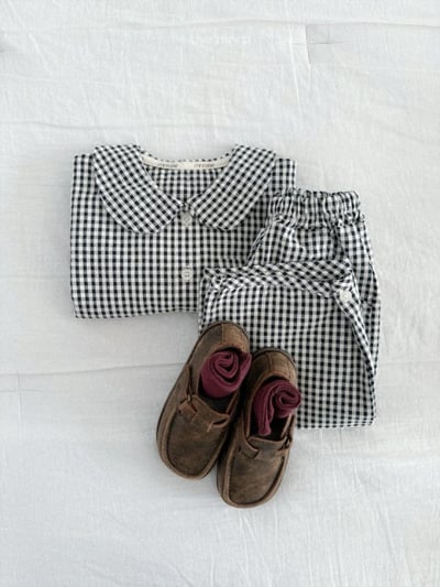 MiniRobe23｜(70-110) 有領口袋襯衫11