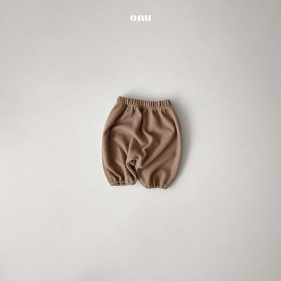 onu 06｜(6m-12m) 素面縮口褲3