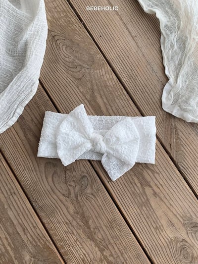 Bebe holic55｜(3m-18m) 蝴蝶結寬版髮帶11