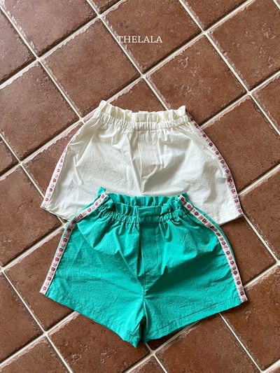 thelala18｜ (70-115) 花邊圖騰短褲1