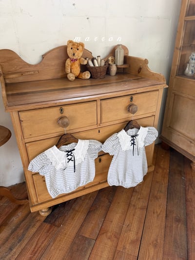 Marron19｜(1y-6y) 蕾絲蘋果襯衫7