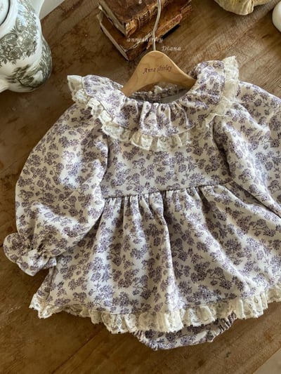 Anne Shirley06｜(3m-22m) 2色蕾絲花邊領包屁洋裝18