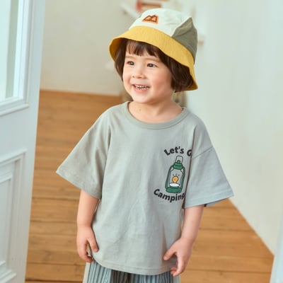 1st blue36｜(~93-118cm) 露營印花上衣8