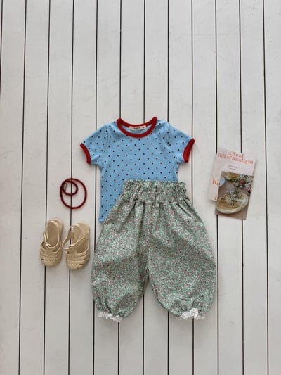 LePetitmot25｜(80-125cm) 圓點撞色上衣5