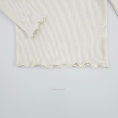 bebe nine40 (65cm-115cm) 3色柔軟摺邊上衣10