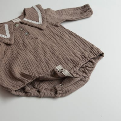 LEMONADE44｜(55cm-85cm) 2色尖翻領包屁衣含帽子16