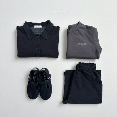 MiniRobe22｜(70cm-110cm)kids 2色素色口袋直筒寬庫17