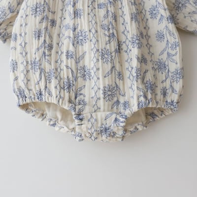 LEMONADE19｜(55cm-85cm) 2色翻領碎花包屁衣20