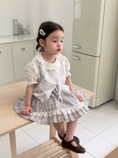 JE27｜(66-120cm) 學院格紋吊帶包屁衣/洋裝14