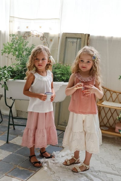 FLO26｜(75-140) 蕾絲胸皺背心11