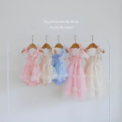 M-KIDS07｜(65-115cm) 浪漫綁帶洋裝2